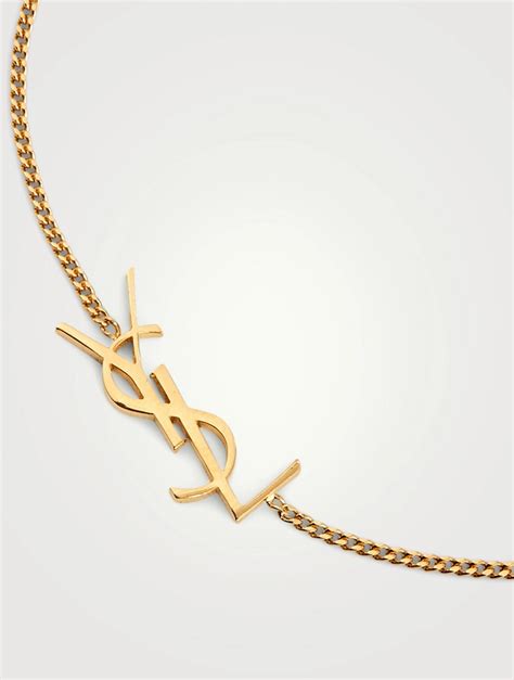 gold ysl bracelet